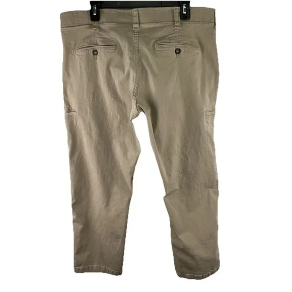 Lee 38x29 Extreme Comfort Straight Pants Men Tan Stretch Chino Relaxed Fit Twill - Picture 7 of 9